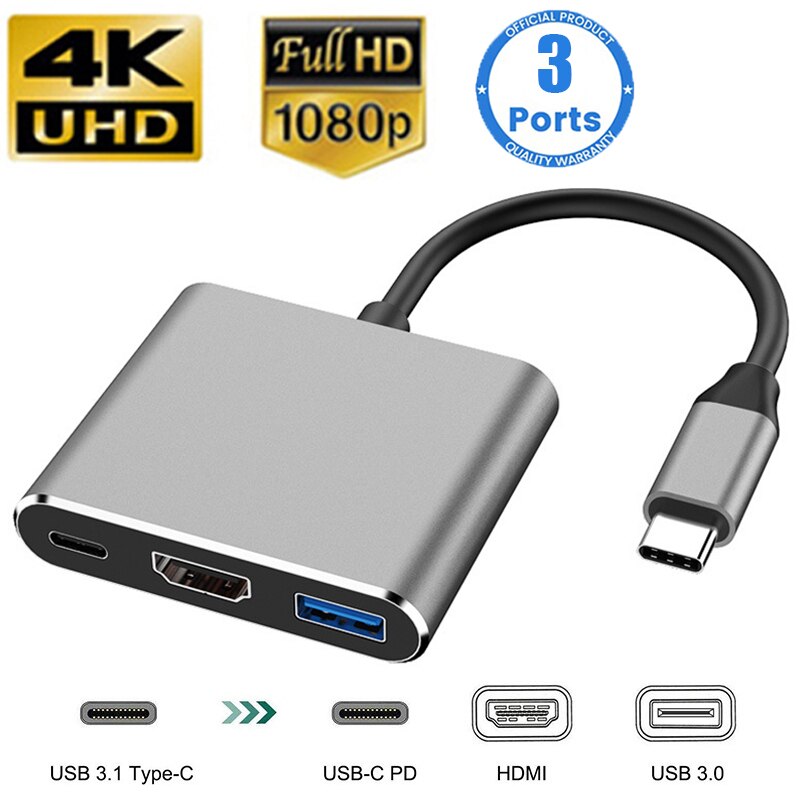 Usb Hub Type C - USB C HUB 3in1 Tipe C