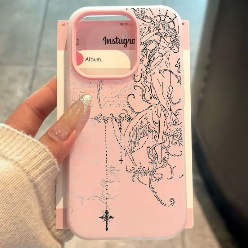 Samsung Galaxy S24 - Casing Ponsel Gambar Garis Salib Malaikat