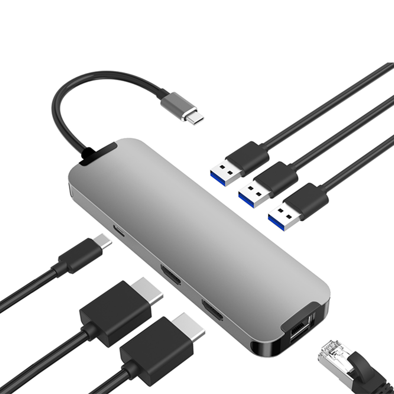 Usb Hub Type C - Adaptor Hub Multifungsi OEM yang Kompatibel,