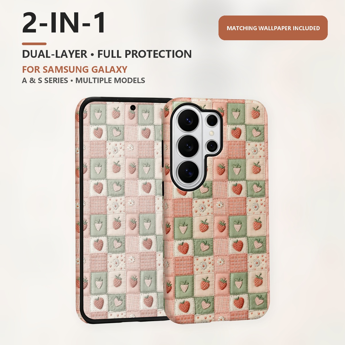 Casing Ponsel Dua Lapis 2-in-1 - Samsung Galaxy S24 ulasan dan harga